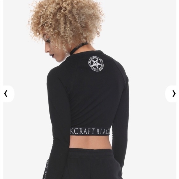 ❌SOLD❌ Blackcraft Baphomet Crop Top - Picture 2 of 3
